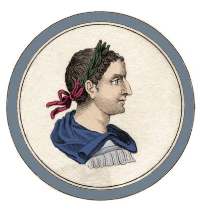 Portrait of Heliogabale or Elagabal (Varius Avitus Bassianus), Roman emperor from 218 to 222 under the name of Marcus Aurelius Antoninus (engraving) by Unknown artist