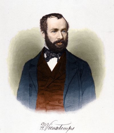 Portrait of Henri Vieuxtemps (1820-1881), Belgian conductor and composer by Unknown artist