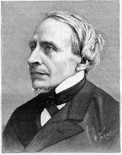 Portrait of Herve Mangon (1821-1888), man of science. In 