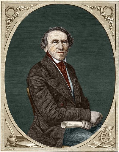 Portrait of Jakob Liebmann Meyerbeer (1791-1864), German Composer by Unknown artist