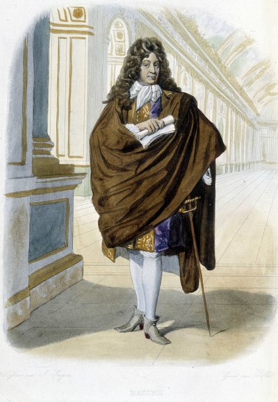 Portrait of Jean Racine, French playwright and poet (1639 - 1699) - in 