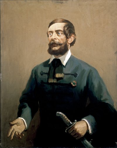 Portrait of Lajos Kossuth, Hungarian Statesman and Revolutionary by Unknown Artist