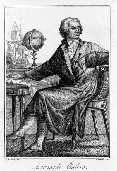 Portrait of Leonhard Euler, Swiss mathematician by Unknown artist