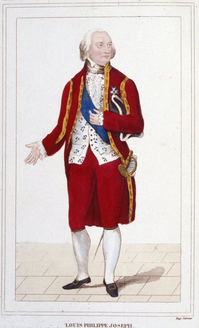 Portrait of Louis Philippe II Joseph, Duke of Orléans and Chartres, Known as Philippe Égalité by Unknown artist