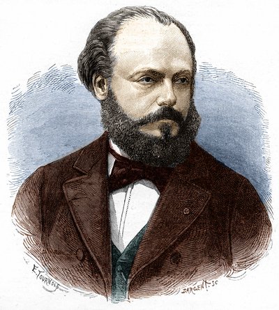 Portrait of Marcel Deprez (1843-1918), French engineer and physicist by Unknown artist