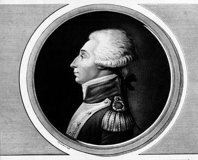 Portrait of Marie Gilbert Mottier, Marquis de La Fayette by Unknown artist