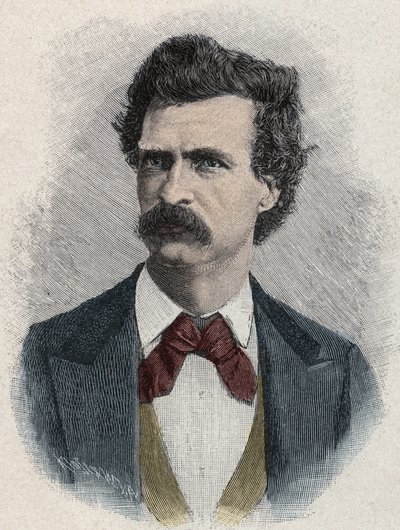 Portrait of Mark Twain (Samuel Langhorne Clemens) by Unknown artist
