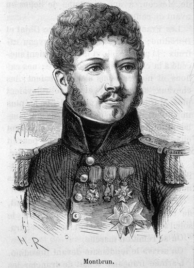Portrait of Montbrun. Engraving from 