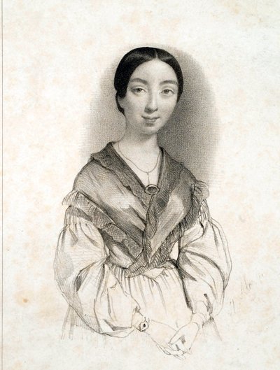 Portrait of Pauline Viardot, Mezzo Soprano (1821-1910) by Unknown Artist