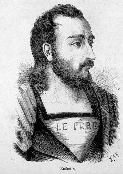 Portrait of Prosper Barthelemy Enfantin (1796-1864), French engineer and socialist, propagator of Saint-Simonism by Unknown artist