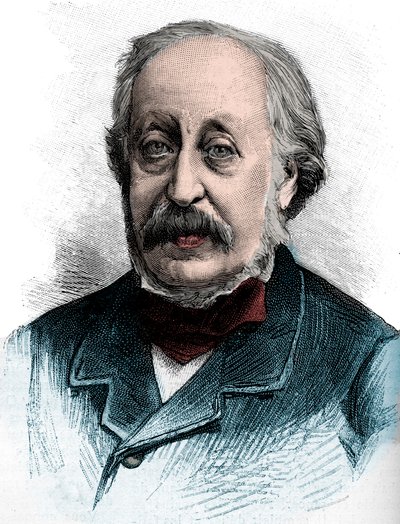 Portrait of Stephen Heller (1813-1888) Hungarian pianist, teacher and composer - Engraving 1888 by Unknown artist