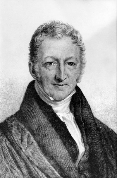 Portrait of Thomas Robert Malthus (1766-1834), British Economist by Unknown artist