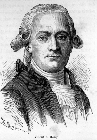 Portrait of Valentin Hauy, a French pedagogue (1745-1822), he devoted himself to the education of the blind by Unknown artist