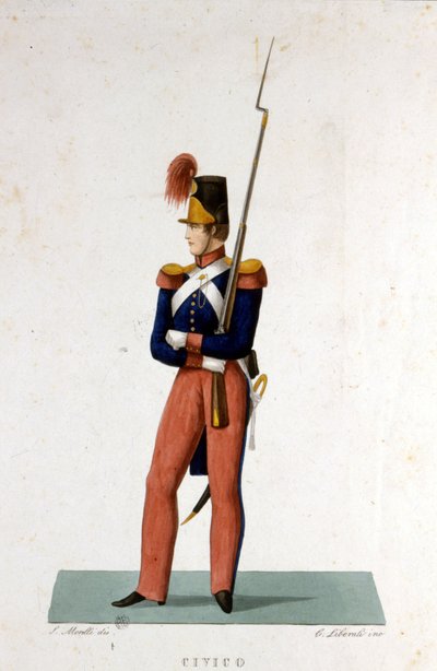 Portrait of a member of the Pontifical Guard of the Vatican State by Unknown artist