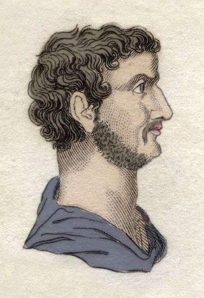 Portrait of the Roman Emperor Hadrian (76-138 AD) by Unknown artist