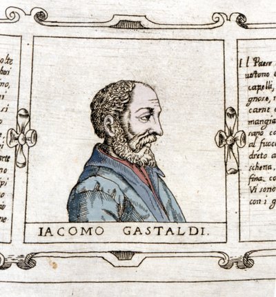 Portrait of Giacomo Gastaldi, Cartographer (?-1566) by Unknown artist