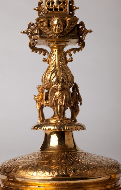 Reliquary Cross. Metalsmithing with Jewels. Origin Abbey (Saint-Amand Tournai, ex-Elnone). 16th Century (detail) by Unknown artist