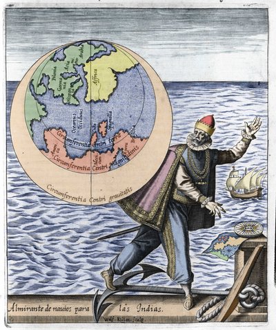 Representation of Christopher Columbus (1451-1506) - in 