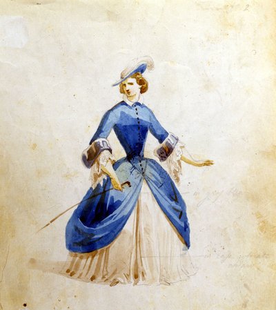 Representation of Violetta in the opera 
