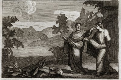 Royaumont Bible, New Testament: Do Not Judge Others. Parable of the Straw and the Beam. Illustration from 1811 by Unknown artist