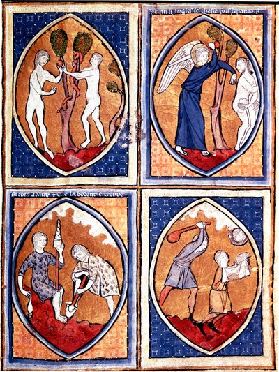 Scenes from the Bible Depicted in Mandorles by Unknown artist