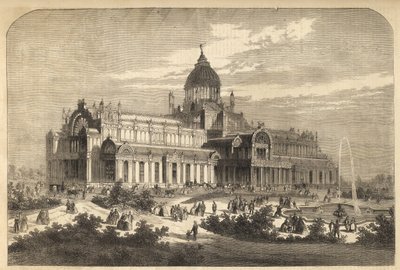 The Palace of Industry in Amsterdam in 1864 by Unknown artist