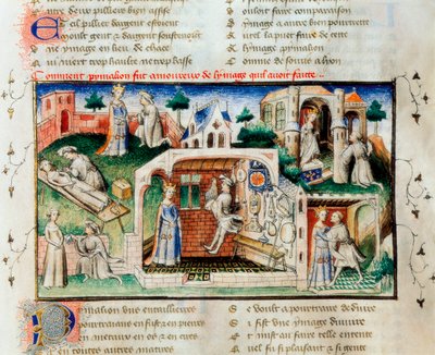 The Roman of the Rose: How Pygmalion fell in love with the statue he had made by Unknown artist