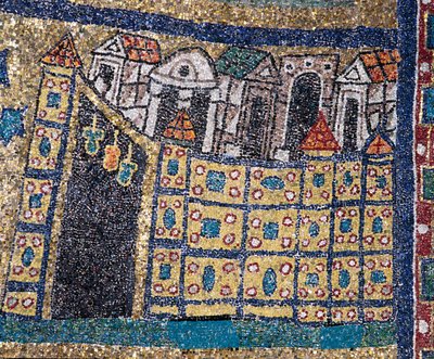 The Vision of Celestial Jerusalem: Detail of Jerusalem in Fortified Citadel by Unknown artist