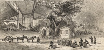 The Wines Warehouse in Paris in 1861 by Unknown artist