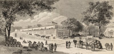 The Wines Warehouse in Paris in 1861 - Rue de Languedoc and the Côte d