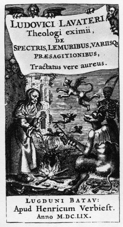 The cauldron of the witch - Frontispiece of the book 