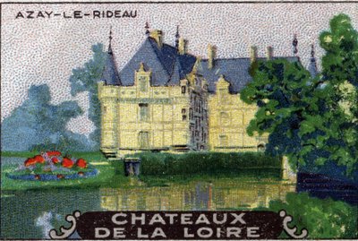 The Chateaux of the Loire: The Chateau of Azay-le-Rideau, Early 20th Century by Unknown Artist