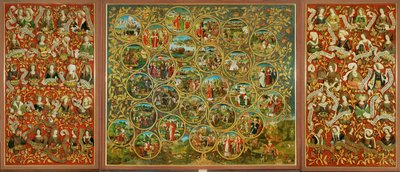 The Family Tree of the Babenberg Margraves and Dukes, First Rulers of Ostarrichi by Unknown Artist