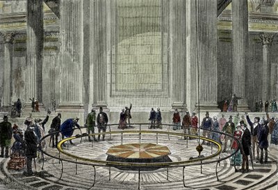The Famous Pendulum Experiment by Leon Foucault in 1851 by Unknown artist