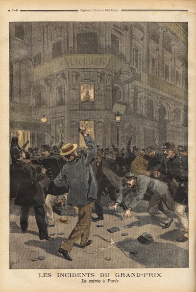 The General Fight Continued in the Streets of Paris at Night by Unknown artist