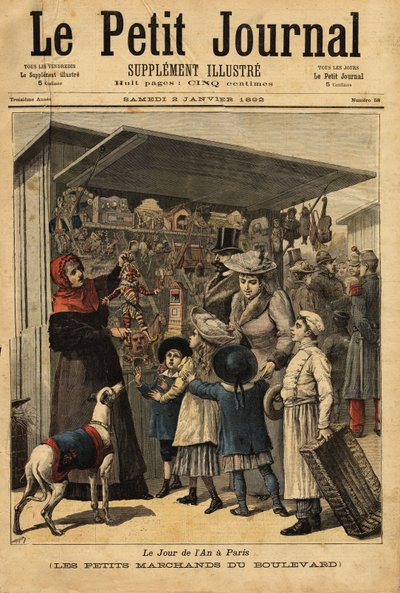 The Merchants and Their Boulevard Displays on New Year