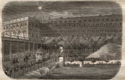 The noon gun at the Palais Royal in Paris by Unknown artist