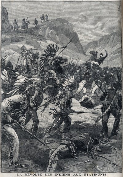 The Red Skin Indian Revolt from Northern Minnesota in the United States in 1898 by Unknown artist