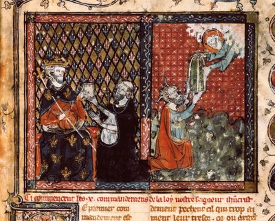 The translator monk presents his book to King Philip III of France called the Bold by Unknown artist