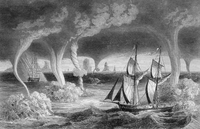 The Trunks Rise from the Sea to the Sky, and Produce Terrible Effects by Unknown artist