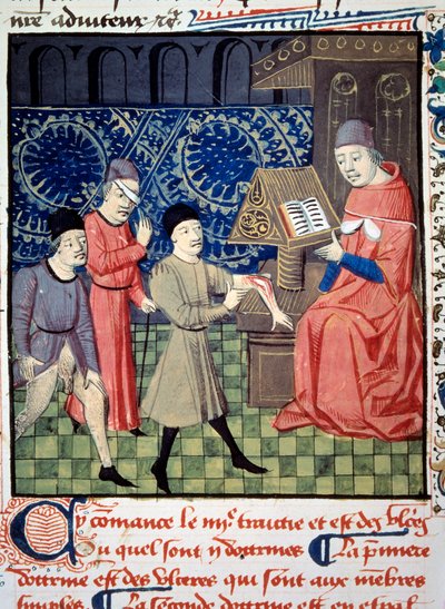 Three Patients with Ulcers in the Arm, Eye and Sex in Front of the Doctor by Unknown artist