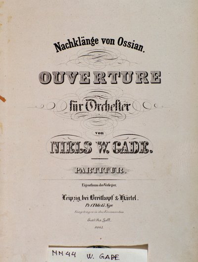 Title Page of the Sheet Music of Souvenirs D