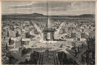Transformations of Paris under the Second Empire, Haussmann Paris: general view of the roundabout of Place de l