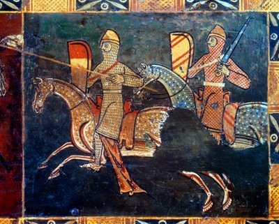 Two Knights in the Side of the Mesh Going to Battle (Detail) by Unknown artist