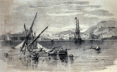 View of Corfu in Greece from the island of Vido by Unknown artist