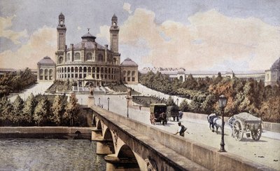 View of the Palais du Trocadero (Paris) in 1898 by Unknown artist
