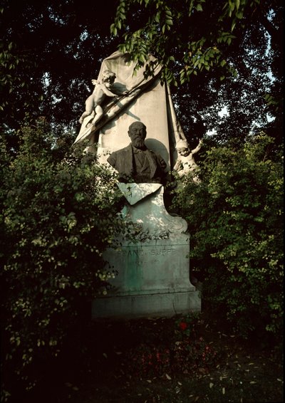 View of the tomb of Franz von Suppe at the central cemetery of Vienna by Unknown artist