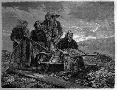 Workers in the mines of Creusot, Saone and Loire by Unknown artist