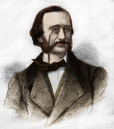 Portrait of Jacques Offenbach (1819-1880), German composer, naturalized French. by Unknown artist