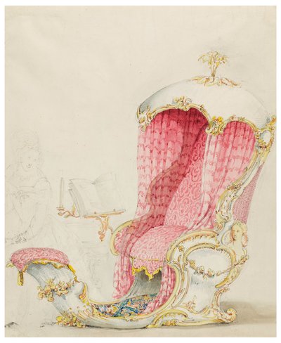 Design for a Chaise Lounge, ca. 1810 by Unknown artistUnknown artist